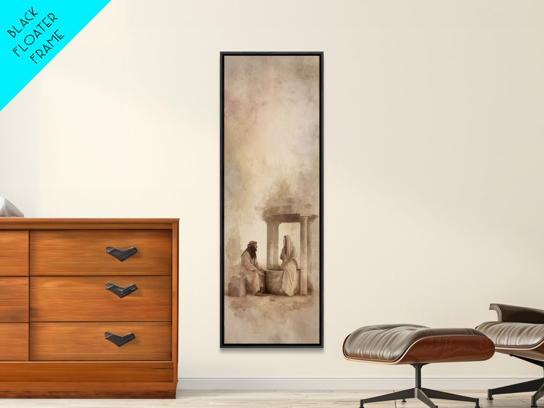Twilight Door Counsel – Framed Canvas Print – Skinny Art – Christian Art Canvas – Christian Painting – Christian Wall Art – Christian Decor