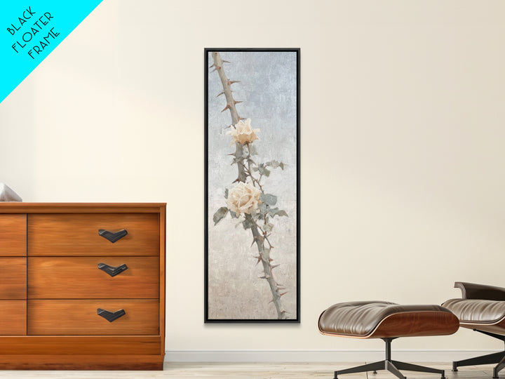Thorns And Mercy | Framed Canvas Print | Christian Art Canvas | Christian Wall Art | Christian Gift | Christian Decoration | Narrow Art