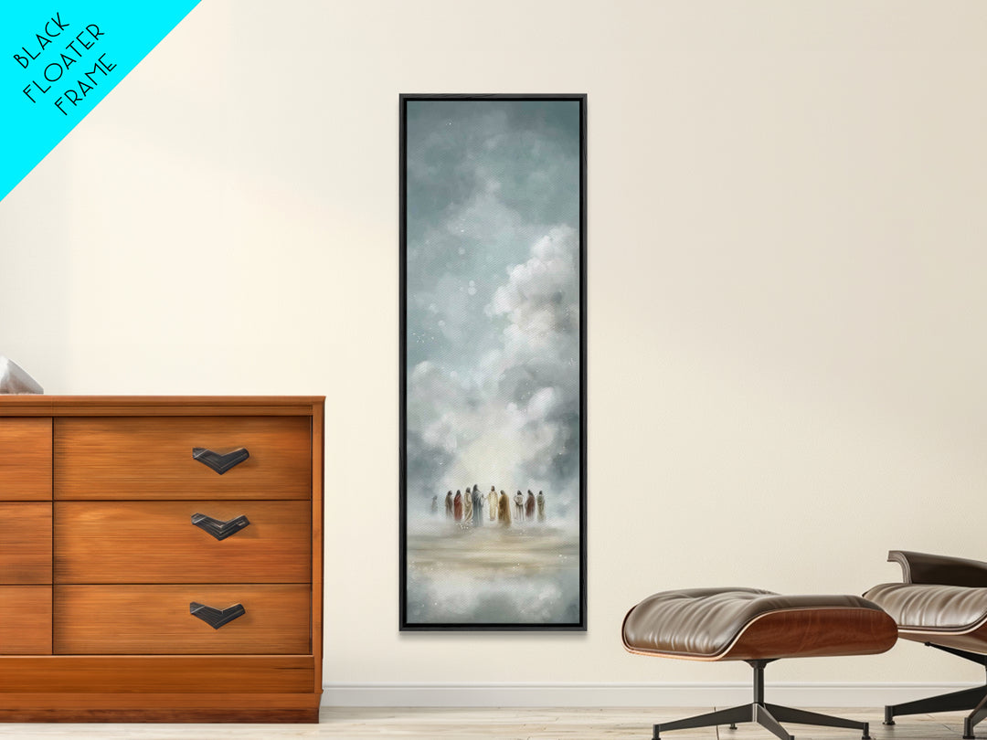 Clouds Of Wonder – Framed Canvas Print – Skinny Art – Christian Art Canvas – Christian Wall Art – Jesus Painting – Christmas Art