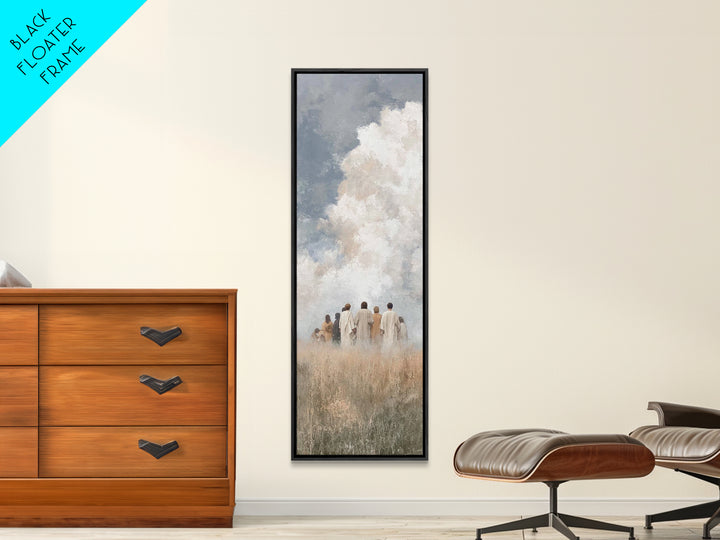 Hopeful Horizon – Framed Canvas Print – Tall Narrow Wall Art – Christian Art Canvas – Christian Wall Art – Jesus Painting – Christmas Art