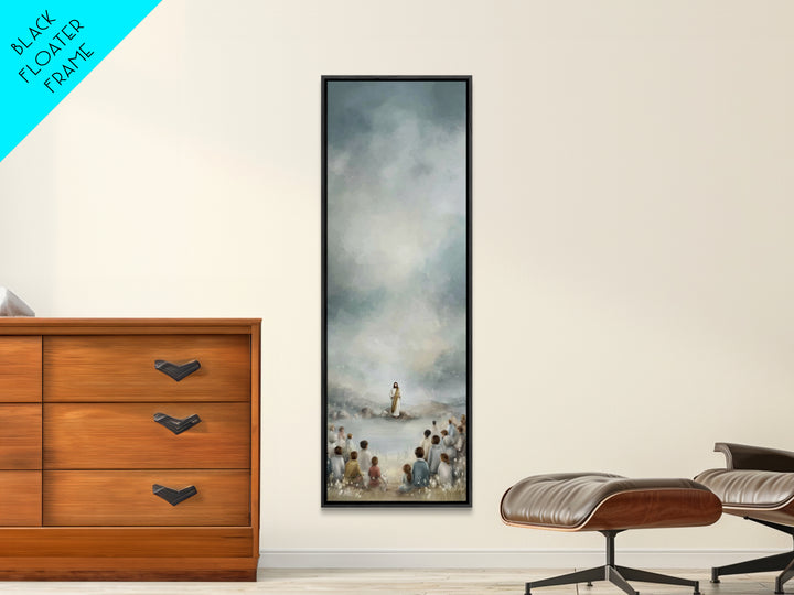 Twilight Of Grace – Framed Canvas Print – Tall Skinny Art Print – Christian Painting – Christian Wall Art – Christian Art Canvas – Christma