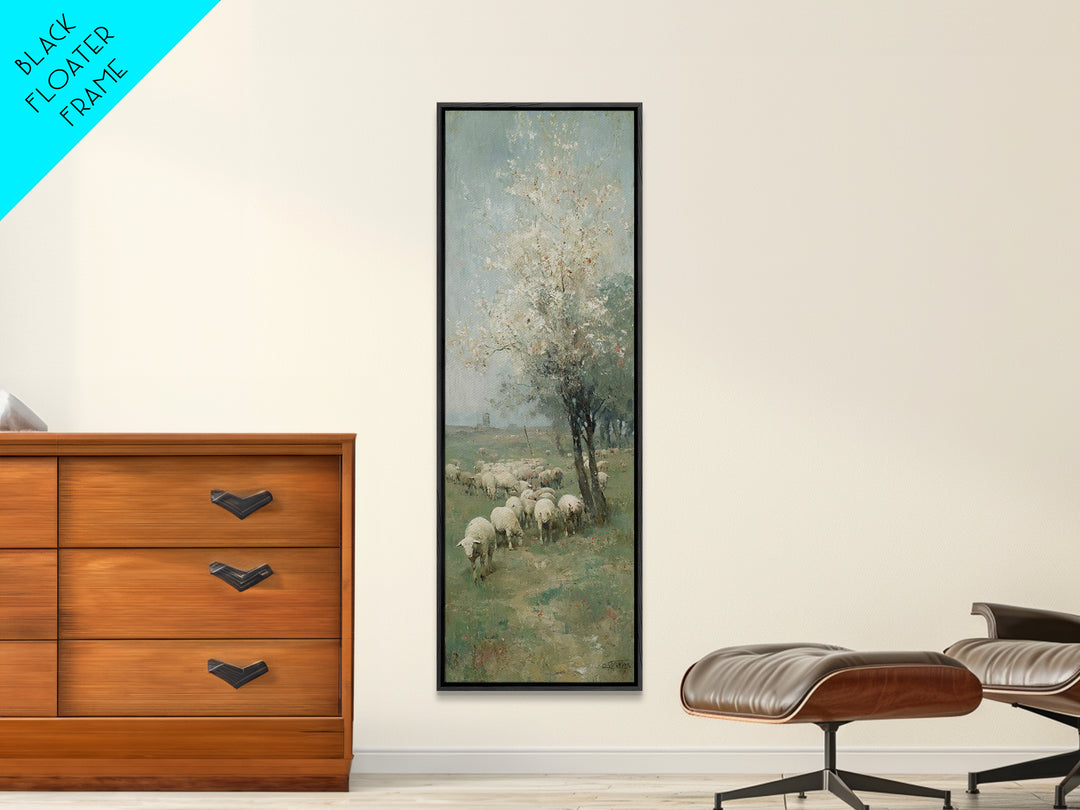 Fields Of Covenant – Framed Canvas Print – Christian Art Canvas – Christian Art – Christian Wall Art – Jesus Painting – Narrow Art
