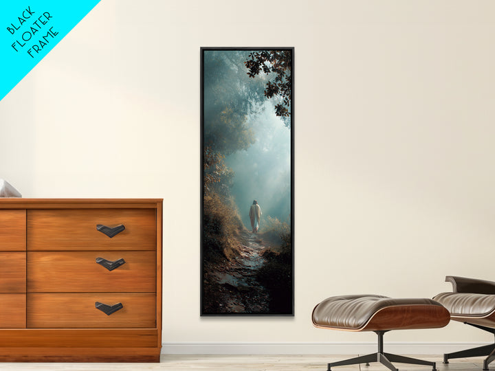 Pathway Of Mercy | Framed Canvas Print | Christian Art Canvas | Jesus Painting | Skinny Art | Christian Wall Art