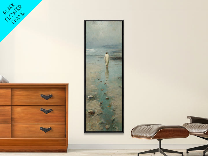 Light Of Hope – Framed Canvas Print – Jesus Painting – Christian Wall Art – Christmas Art – Tall Skinny Art Print – Christian Art Canvas