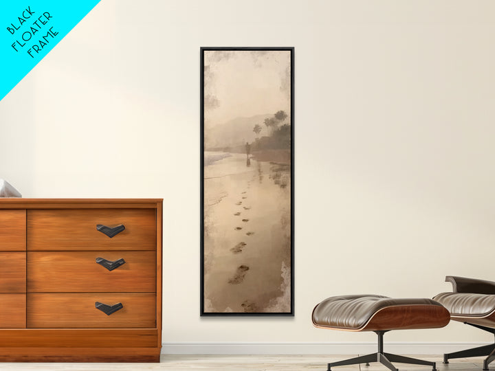 Horizon Of Mercy – Framed Canvas Print – Tall Skinny Art Print – Christian Art Canvas – Christmas Art – Christian Wall Art – Jesus Painting