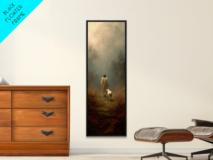 Haven Of Stillness | Framed Canvas Print | Tall Narrow Wall Art | Christian Art Canvas | Christian Wall Art | Jesus Painting | Christmas Ar