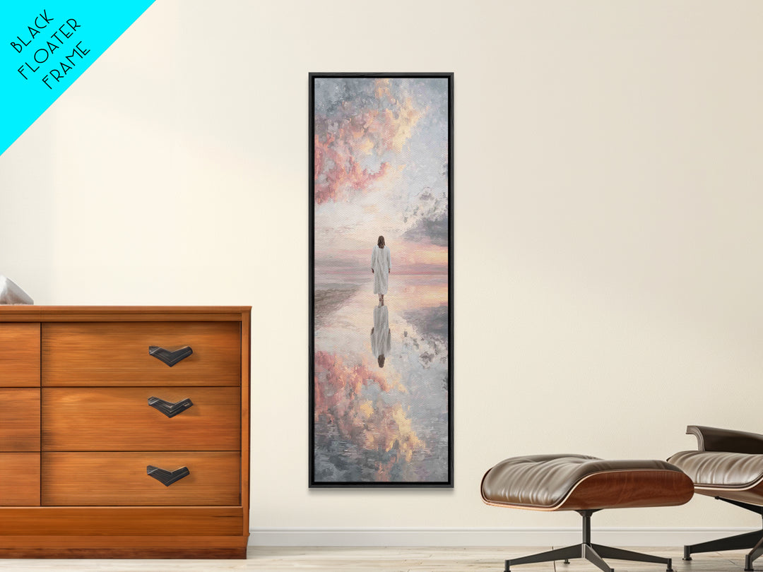 Shepherd’s Comfort – Framed Canvas Print – Skinny Art – Christian Art Canvas – Jesus Painting – Christian Wall Art – Christmas Art