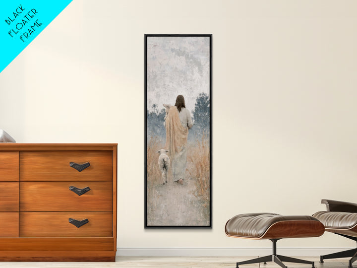 The Shepherd’s Road – Framed Canvas Print – Skinny Art – Christian Art Canvas – Jesus Painting – Christian Wall Art – Christian Art – Chris