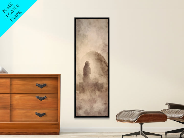 Heavenly Vigil | Framed Canvas Print | Skinny Art | Christian Art | Christian Wall Art | Christian Painting | Christian Art Canvas