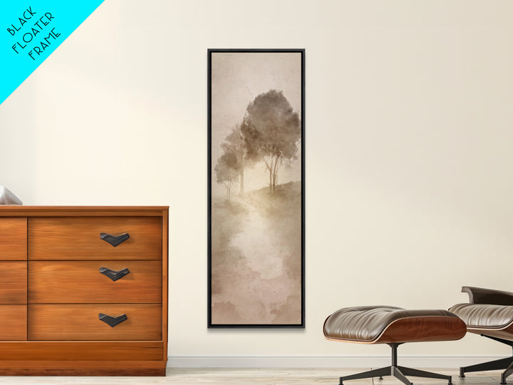 Autumn Stillness, Framed Canvas Print, Tall Skinny Art Print, Christian Art, Christian Painting, Christian Art Canvas, Christian Wall Art