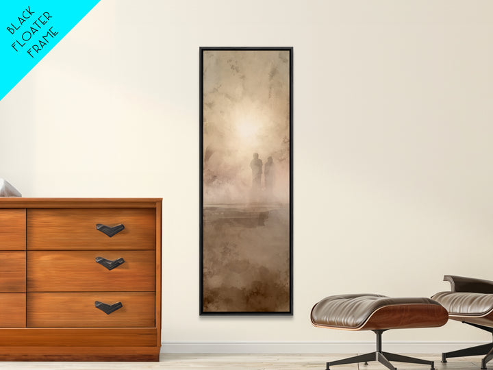 Sacred Horizon | Framed Canvas Print | Christian Wall Art | Tall Skinny Art Print | Christian Art Canvas | Christmas Art