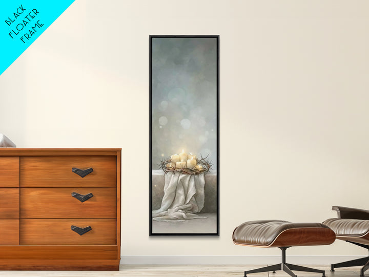 Circle Of Hope | Framed Canvas Print | Christian Christmas Art | Christian Wall Art | Narrow Art | Framed Christmas Art | Christian Art Can