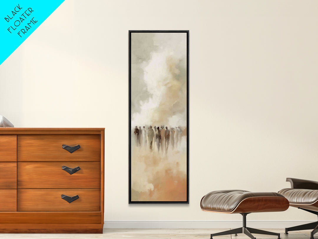 Cloudborn Gathering – Framed Canvas Print – Tall Narrow Wall Art – Christian Wall Art – Christian Art Canvas – Christian Painting – Christi