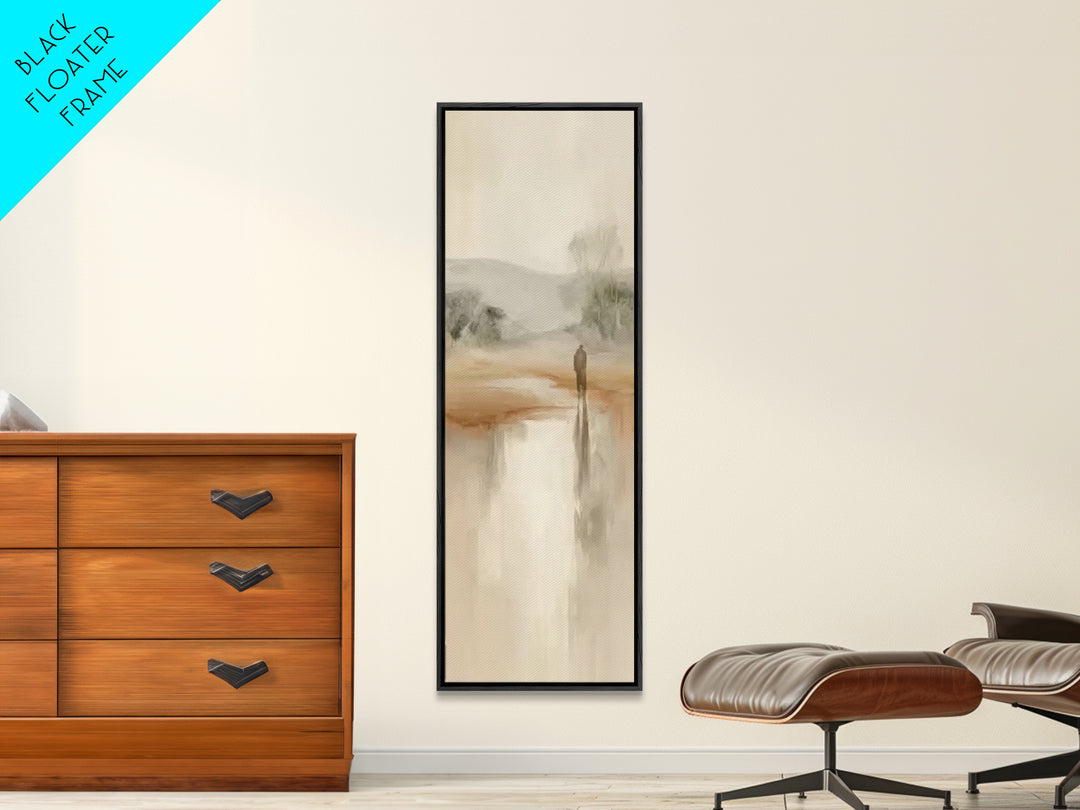 Desert Dawn Mercy – Framed Canvas Print – Christian Art Canvas – Modern Christian Art – Tall Narrow Wall Art – Jesus Painting