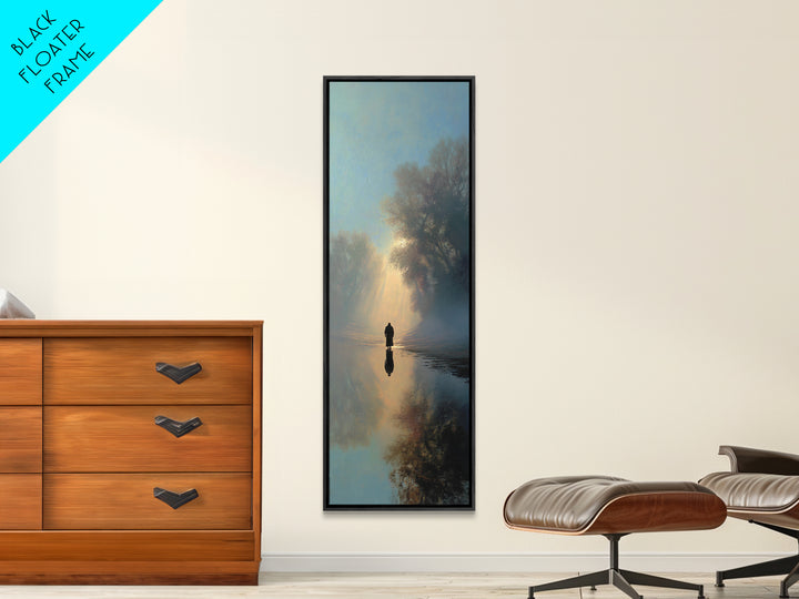 Radiant Morning Hope – Framed Canvas Print – Christian Wall Art – Moody Christian Art – Skinny Art – Jesus Christmas Art