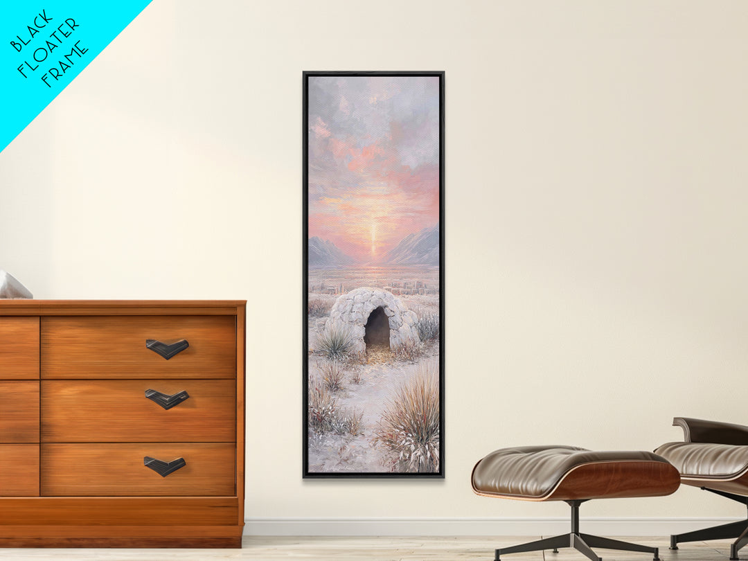 Dawn Of Bethlehem – Framed Canvas Print – Christian Wall Art – Christmas Art – Narrow Art – Christian Art Canvas – Christian Christmas
