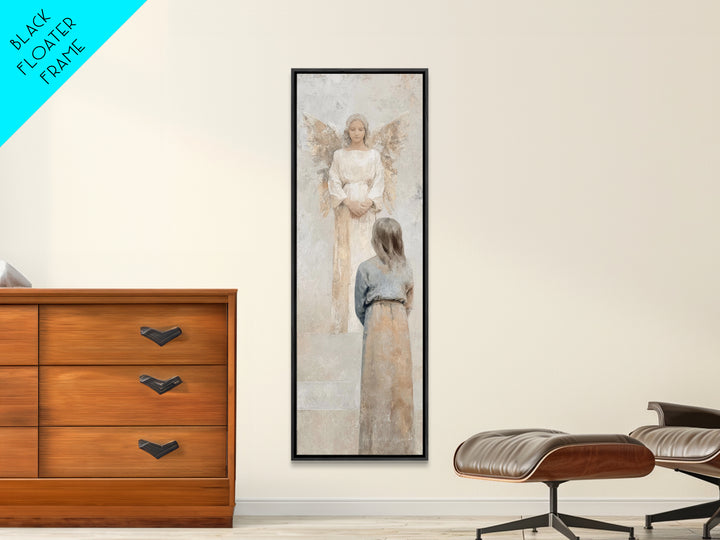 Holy Light | Framed Canvas Print | Skinny Art | Christian Art Canvas | Christian Wall Art | Christmas Art | Jesus Painting | Christian Deco