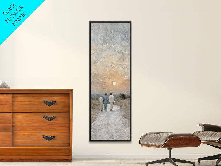Sunset Of Mercy – Framed Canvas Print – Christian Art Canvas – Jesus Painting – Christian Wall Art – Tall Narrow Wall Art