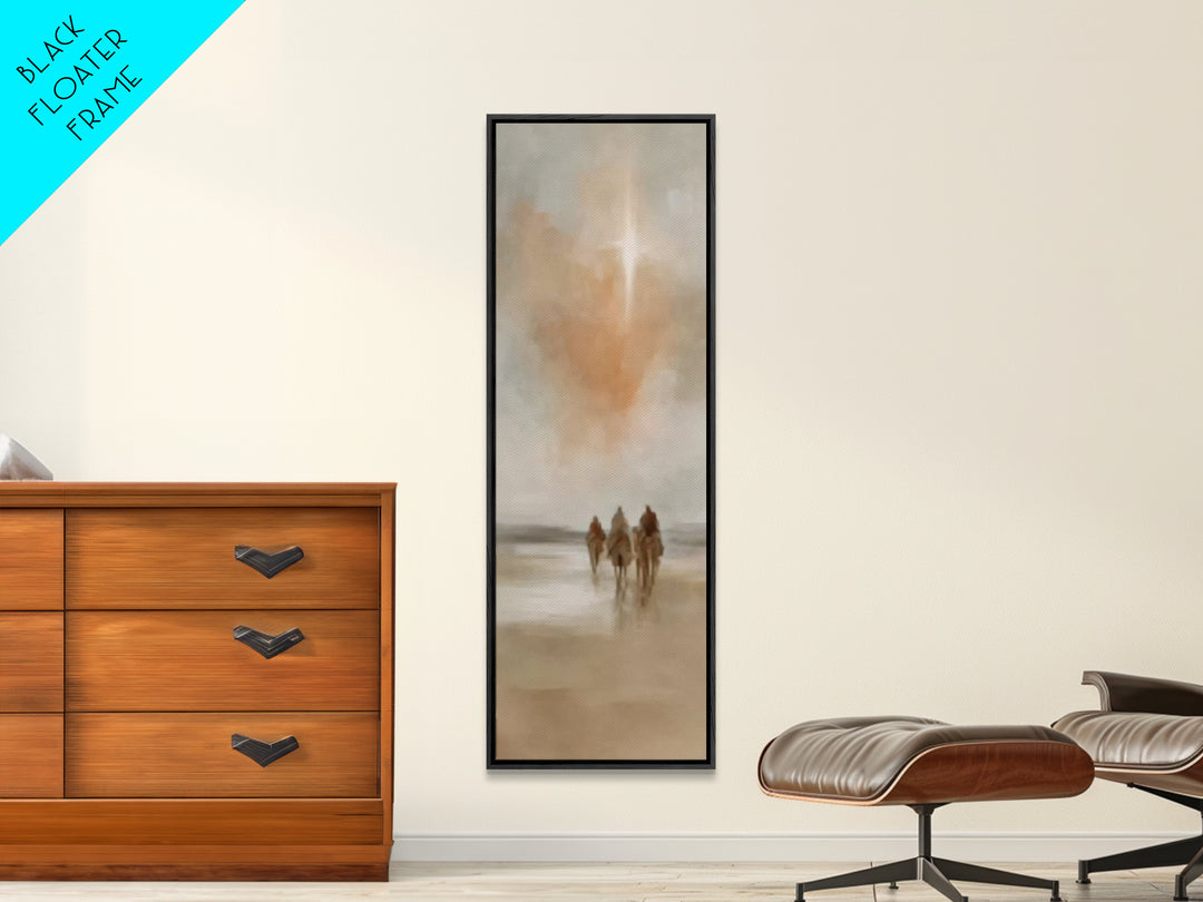 Starward Journey – Framed Canvas Print – Christian Wall Art – Jesus Painting – Tall Narrow Wall Art – Christian Art Canvas