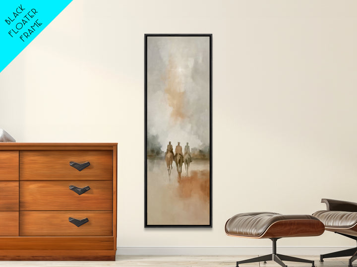 Starward Riders | Framed Canvas Print | Skinny Art | Christian Art Canvas | Christmas Art | Christian Wall Art