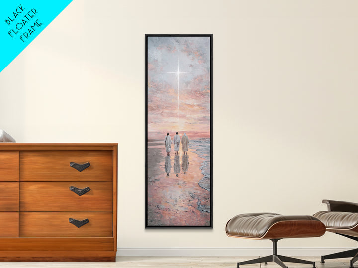 The Eastern Star – Framed Canvas Print – Tall Narrow Wall Art – Christian Art Canvas – Christian Art – Christmas Art – Christian Christmas