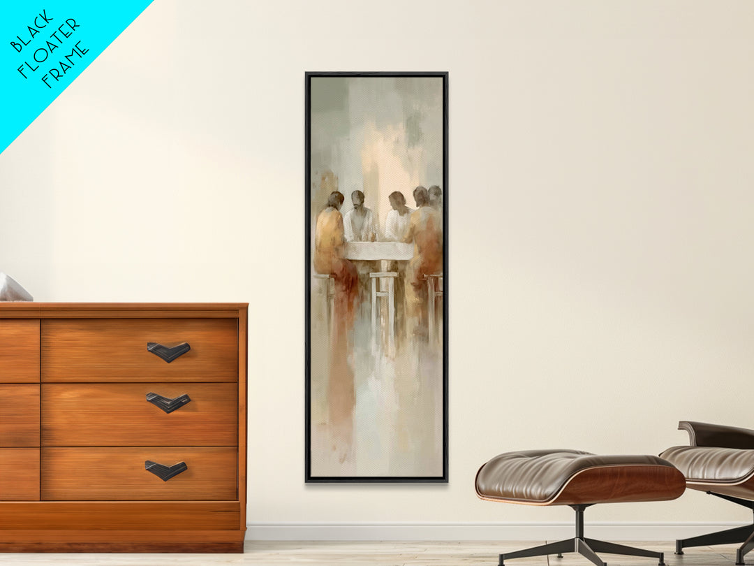 Holy Communion – Framed Canvas Print – Christian Wall Art – Narrow Art – Christian Art Canvas – Christian Painting – Subtle Christian Art