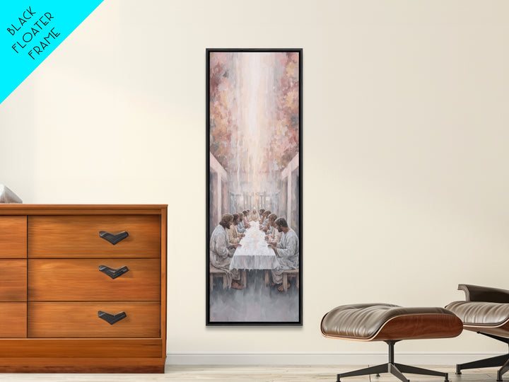 Covenant Meal – Framed Canvas Print – Christian Wall Art – Christian Art Print – Skinny Art – Christian Painting – Modern Christian Art