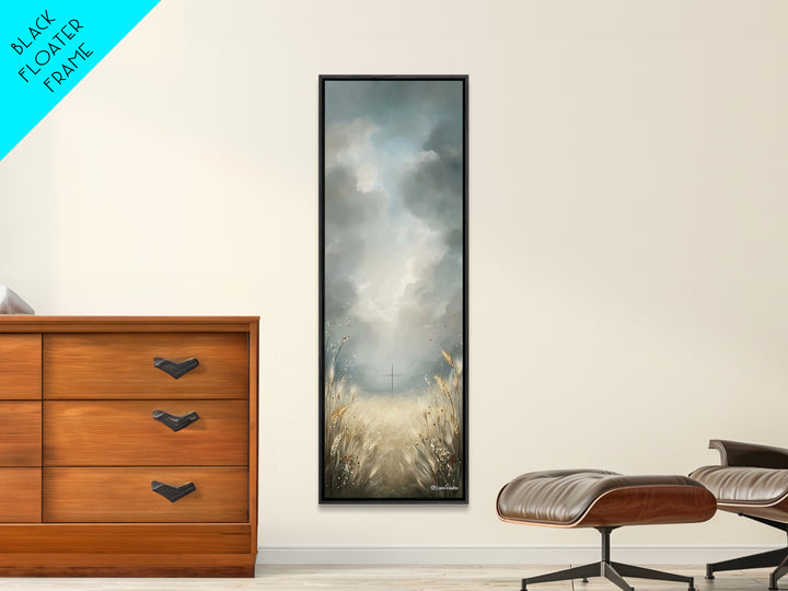Path To Redemption – Framed Canvas Print – Christian Art Canvas – Christian Wall Art – Skinny Art – Christian Painting – Christian Decor