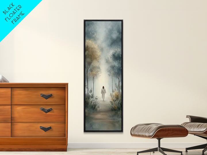 Pathway Of Hope – Framed Canvas Print – Tall Narrow Wall Art – Christian Art Canvas – Jesus Painting – Christmas Art – Christian Christmas