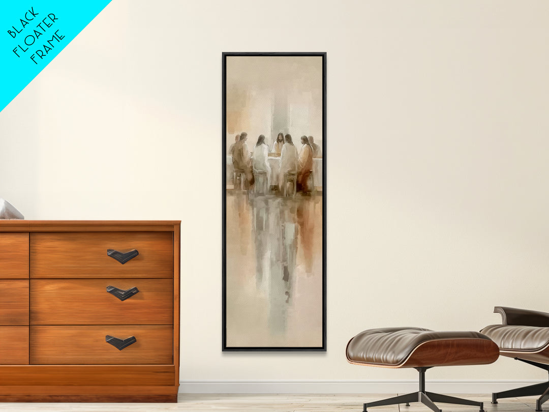 Upper Room Glory | Framed Canvas Print | Christian Wall Art | Christian Art Canvas | Jesus Painting | Tall Narrow Wall Art | Christian Gift
