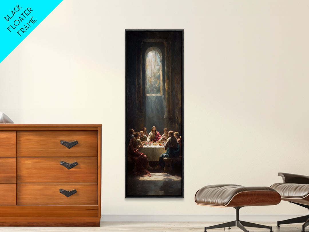 Holy Table Light – Framed Canvas Print – Christian Art Canvas – Jesus Painting – Christian Wall Art – Modern Christian Art – Christmas Art