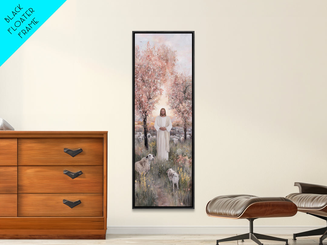 Morning Of Promise – Framed Canvas Print – Christian Wall Art – Christian Art Canvas – Narrow Art – Jesus Painting – Christmas Art