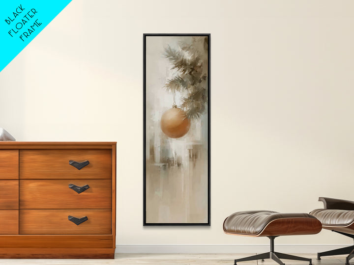 Heavenly Ornament Peace – Framed Canvas Print – Narrow Art – Christian Christmas Art – Christmas Wall Art – Christmas Art Prints – Christma