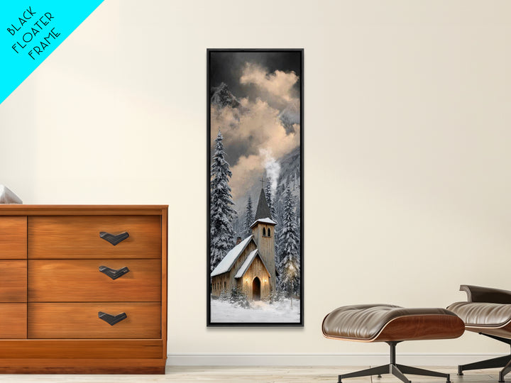 Nativity Grace – Framed Canvas Print – Christian Art Canvas – Christian Christmas Art – Tall Skinny Art Print – Christmas Wall Art – Christ