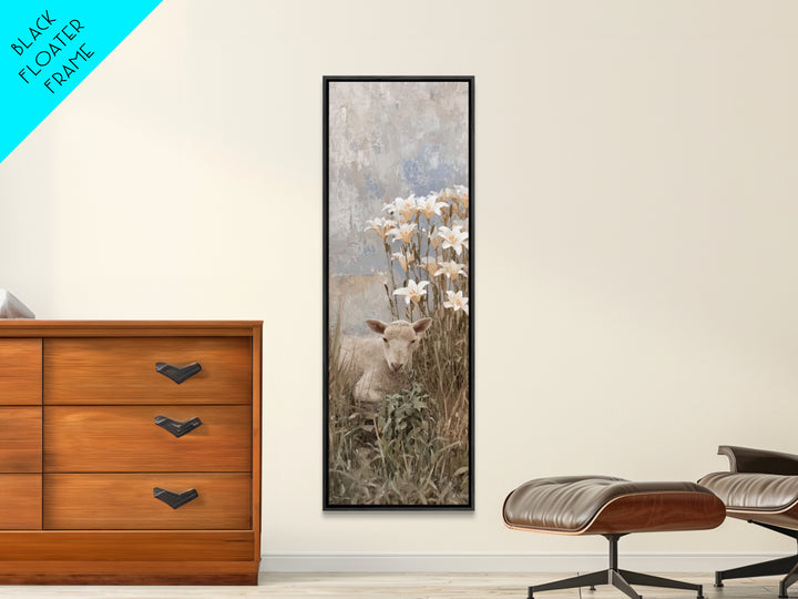 Gentle Morning Light – Framed Canvas Print – Tall Narrow Wall Art – Christian Art Canvas – Christian Painting – Christian Wall Art – Faith