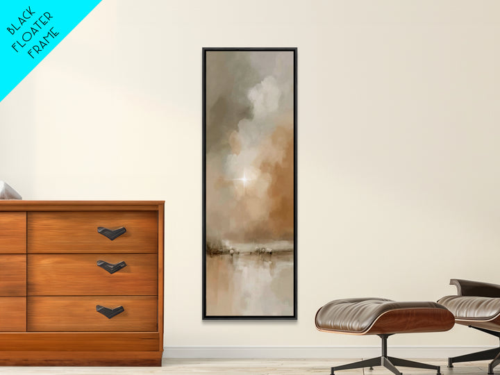 Radiant Winter Star – Framed Canvas Print – Christian Christmas Art – Christian Wall Art – Christmas Canvas Wall Art – Skinny Art – Christi