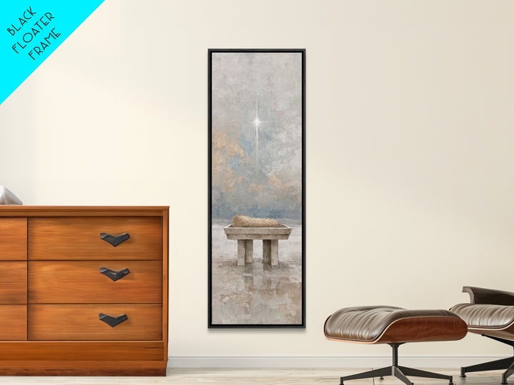 Radiant Nativity Hope – Framed Canvas Print – Christian Wall Art – Christmas Art – Christian Christmas Art – Bible Art – Jesus Painting – C