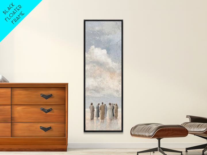 Gathered In Light – Framed Canvas Print – Tall Skinny Art Print – Christian Art Canvas – Christian Wall Art – Jesus Painting – Christian Ch
