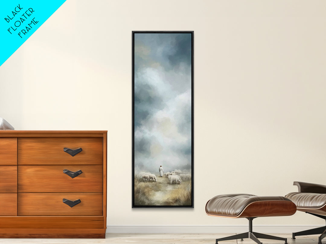 Field Of Mercy – Framed Canvas Print – Narrow Art – Christian Art Canvas – Christian Wall Art – Christian Painting – Christian Christmas Ar