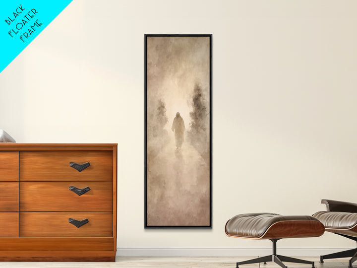The Coming Guide – Framed Canvas Print – Christian Art – Jesus Painting – Tall Skinny Art Print – Christian Christmas Art