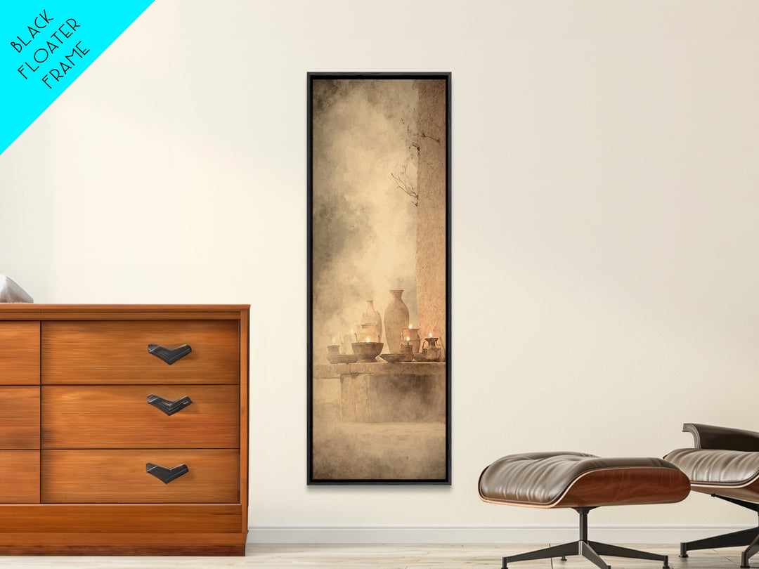 Midnight Passage – Framed Canvas Print – Tall Narrow Wall Art – Christian Art – Moody Christian Art – Christian Wall Art – Christmas Art