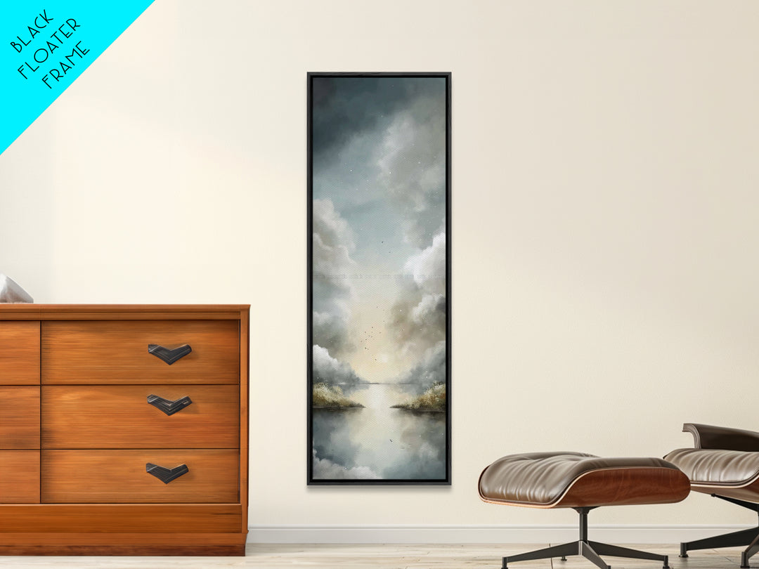 Heavenly Ascent – Framed Canvas Print – Skinny Art – Christian Wall Art – Abstract Christian Art – Christian Art Canvas – Christian Art Pri