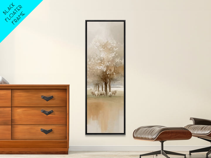 Fields Of Promise – Framed Canvas Print – Christian Art Canvas – Jesus Painting – Christian Wall Art – Tall Narrow Wall Art