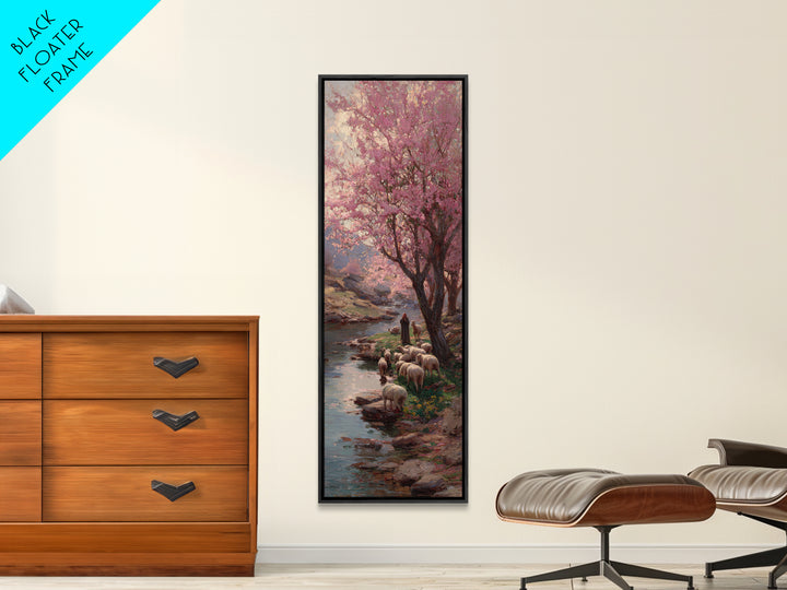 Fields Of Blessing | Framed Canvas Print | Tall Narrow Wall Art | Christian Painting | Jesus Art Print | Christian Christmas Art