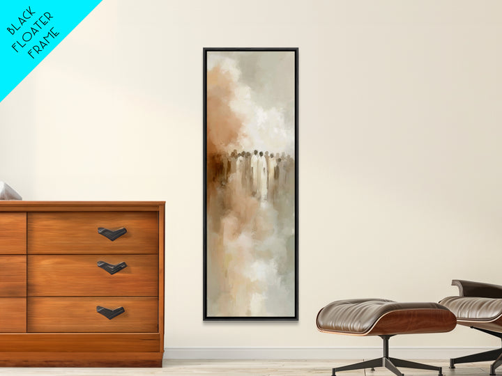 Cloudborn Saints – Framed Canvas Print, Christian Art Prints, Christian Wall Art, Abstract Christian Art, Skinny Art, Christian Painting