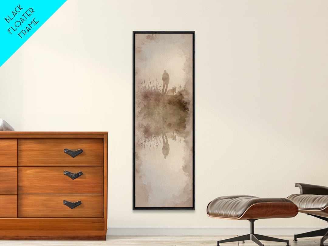 Autumn Shepherd Peace, Framed Canvas Print, Christian Art, Jesus Painting, Christian Art Canvas, Tall Narrow Wall Art, Christian Wall Art