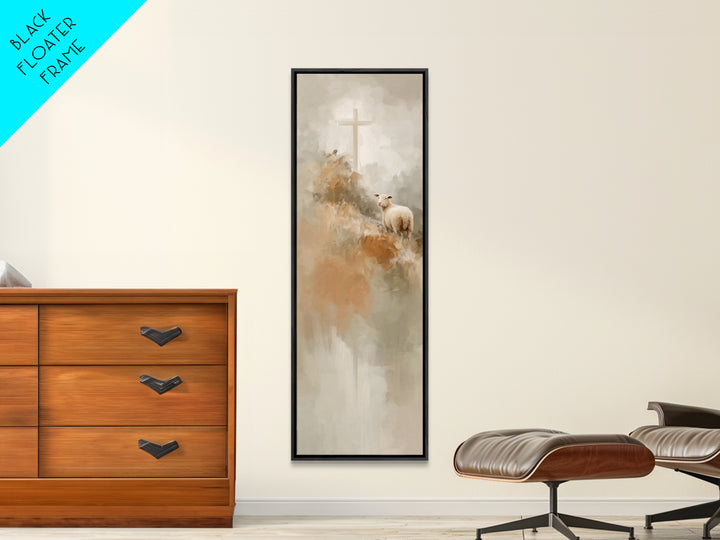 Path Of Grace – Framed Canvas Print – Tall Skinny Art Print – Christian Art – Christian Paintings – Christian Art Canvas – Christmas Art –