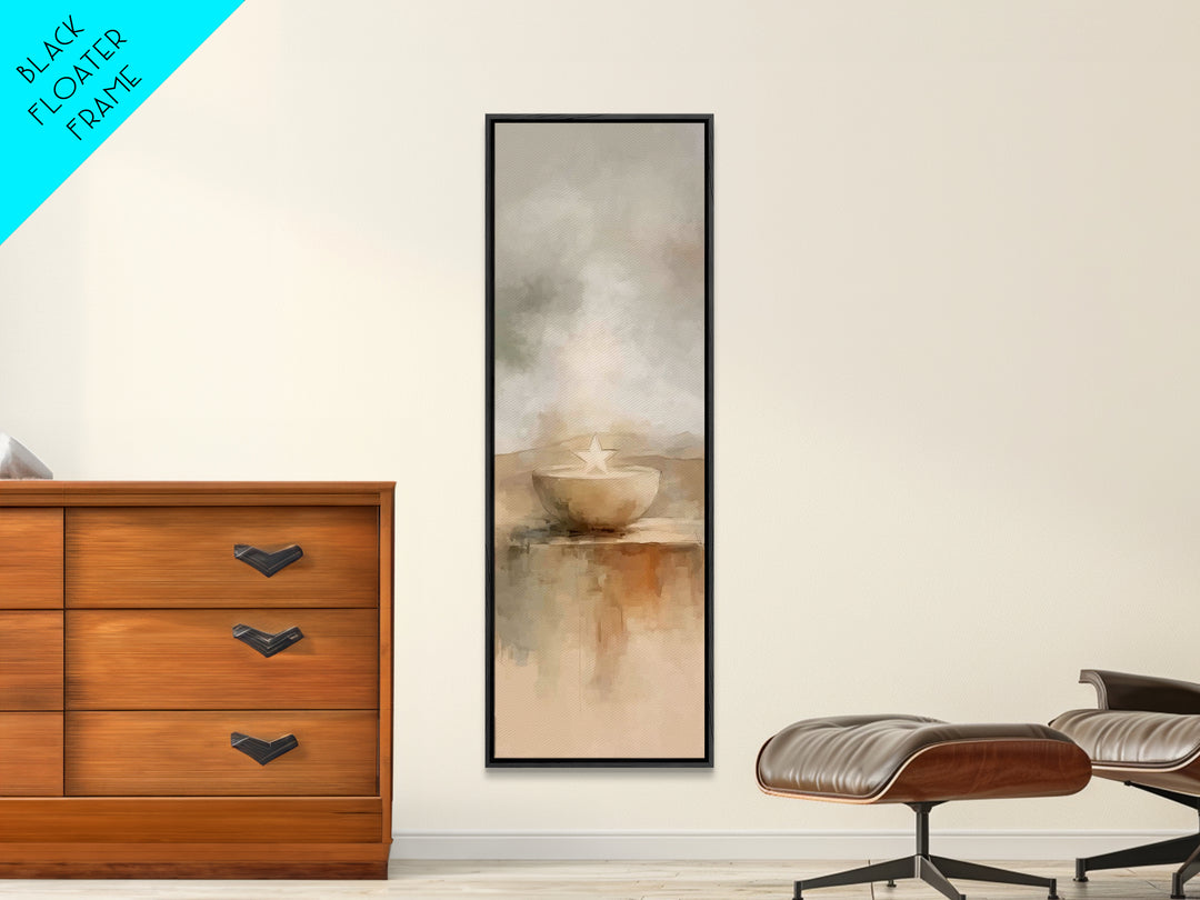 Desert Star Vessel – Framed Canvas Print – Narrow Art – Christian Art – Christmas Art – Christian Art Canvas – Christian Painting – Jesus A