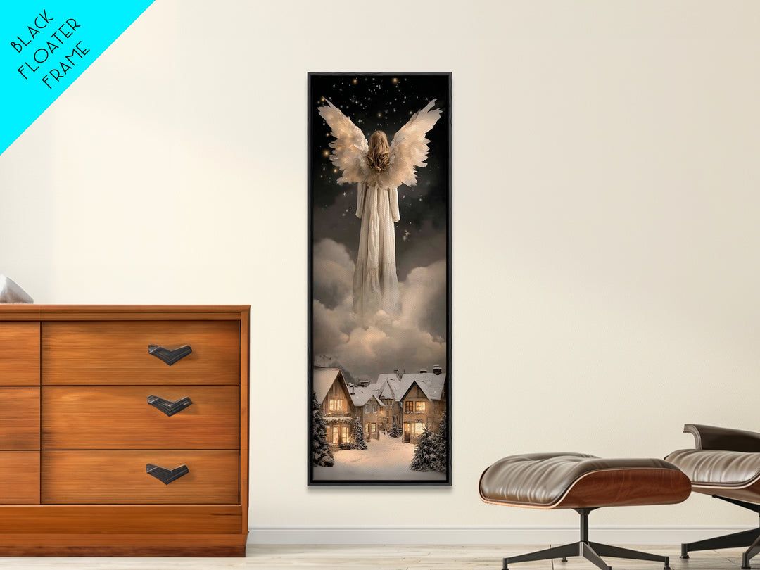Starry Messenger – Framed Canvas Print | Christian Art Canvas | Christmas Art Prints | Christian Christmas Art | Tall Skinny Art Print | Ch