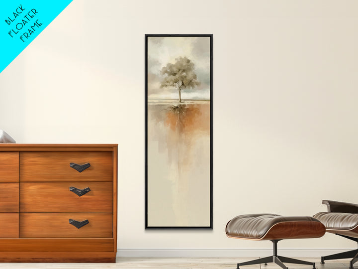 Autumn Roots Faith – Framed Canvas Print – Skinny Art – Christian Wall Art – Christian Art Canvas – Modern Christian Art – Christmas Art